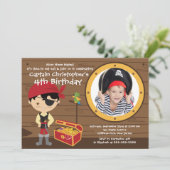 Ahoy Mates Photo Invitations au Pirate Birthday Pa (Debout devant)