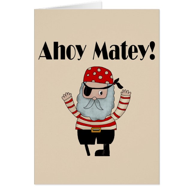 Ahoy Matey pirate (Devant)