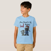 Ahoy Matey Pirate 3ème Anniversaire Tshirts et cad (Devant entier)