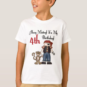 Ahoy Matey Pirate, 4e verjaardag, T-shirts en Gift