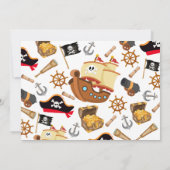 Ahoy Matey Pirate Photo Birthday Invitation (Dos)
