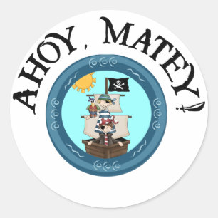 Ahoy Matey Stickers
