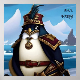 Ahoy, Maties! AI Fantasy Digitale Kunst Print Ping