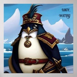 Ahoy, Maties! AI Fantasy Digitale Kunst Print Ping