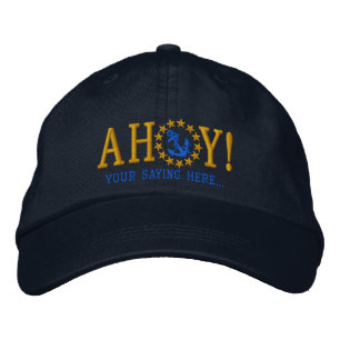 AHOY! Nautical Greetings Embroidery Pet