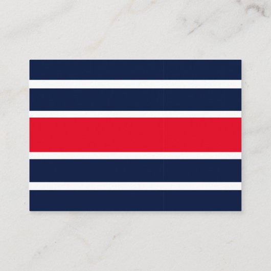 Ahoy! Nautisch Baby shower boeken voor Baby Informatiekaartje (Achterkant)