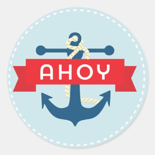 Ahoy. Nautische Stickers (Voorkant)