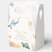Ahoy onder het Zee Whale Boy Baby shower Bedankdoosjes (Open)