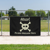 Ahoy! Piraten welkom hier banner (Insitu)
