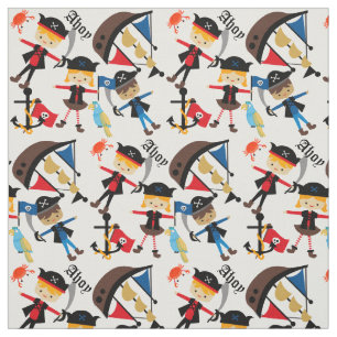 Ahoy Pirates Fabric Stof