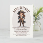 Ahoy Sailors ! Invitation d'anniversaire de la fil (Debout devant)