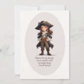 Ahoy Sailors ! Invitation d'anniversaire de la fil (Dos)