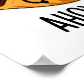 Ahoy-ster Funny Pirate Oyster Pun Poster (Hoek)