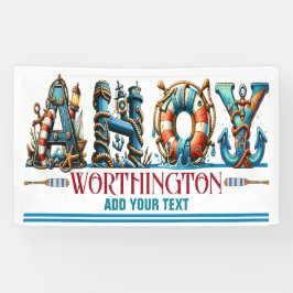 AHOY THEMA Matching TOEGANGSBEWIJS Spandoek
