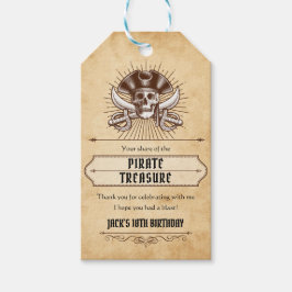 Ahoy There Pirate Verjaardagsfeestje Favor Tag Cadeaulabel