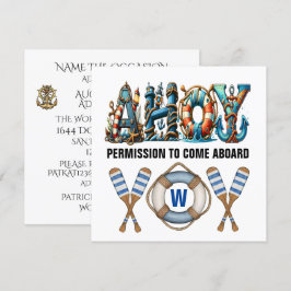 Ahoy, toestemming om aan boord te komen kaart