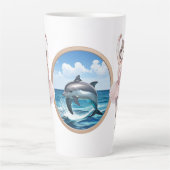 Ahri et Dauphin Grosse Mug Latte (Devant)