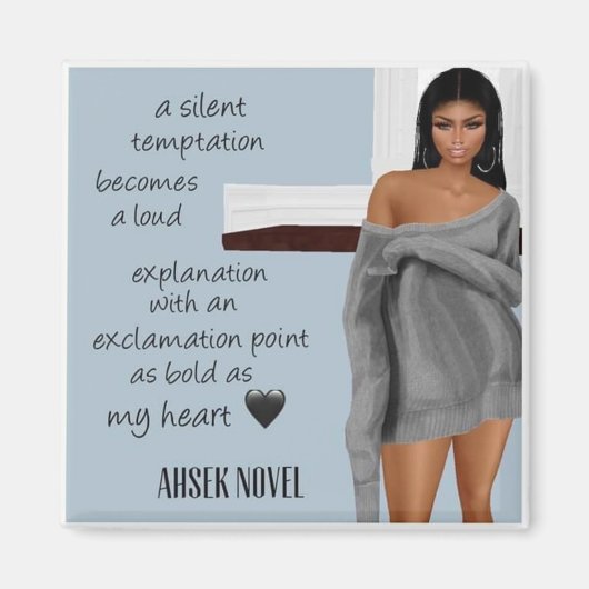 Ahsek Novel Poetry Magnet 3 Magneet (Voorkant)