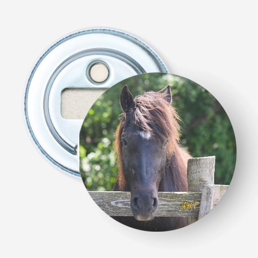 AHT Horse Button Flesopener (Voorkant)