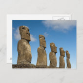 Ahu Akivi, Rapa Nui, Paaseiland, Chili 2 Briefkaart (Voorkant / Achterkant)