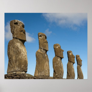 Ahu Akivi, Rapa Nui, Paaseiland, Chili 2 Poster