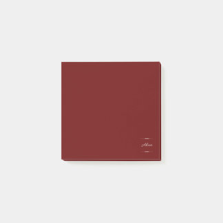 Ahua Original Logo Burgundy  Post-it® Notes