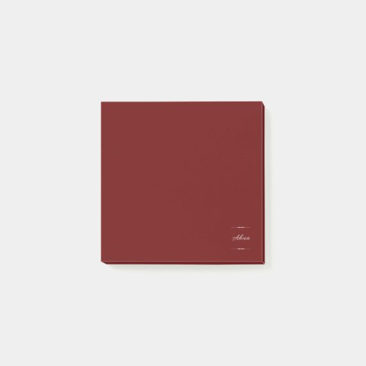 Ahua Original Logo Burgundy  Post-it® Notes (Voorkant)