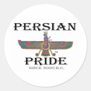 Ahura Mazda - Perzische Pride Ronde Sticker