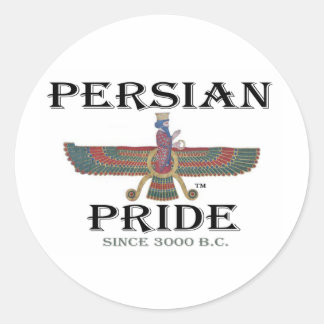 Ahura Mazda - Perzische Pride Ronde Sticker