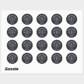 AI-aangedreven design Stickers – Tech Decals (Vel)
