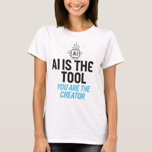 AI Aesthetic Creator: Abstracte co-creatie digitaa T-shirt