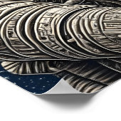 Ai Art Astronaut in de ruimte Poster (Hoek)