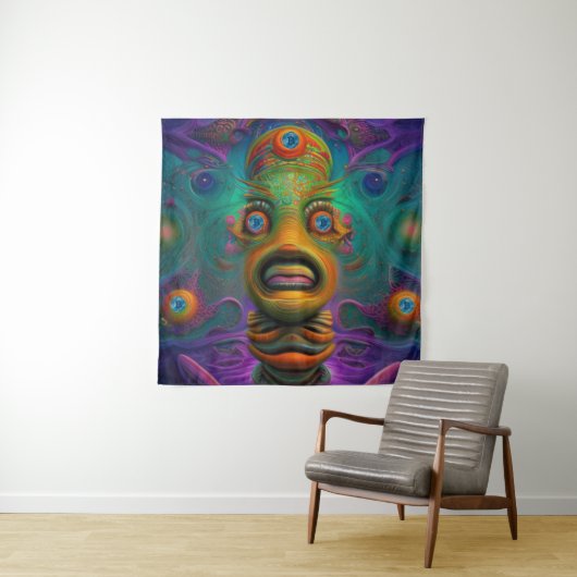 AI Art Bitcoin Crypto NFT Art Wandkleed (In situ)