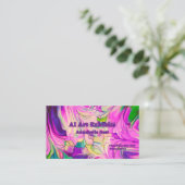 AI Art expose Carte de visite deux côtés (Debout devant)