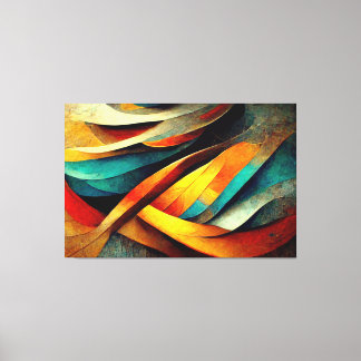 AI Art Gallery™ - Abstracte AI Art: Het begin Canvas Afdruk