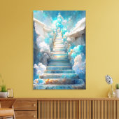 AI Art Gallery™ - Escalier au ciel : toile de foi (Insitu(Salon))
