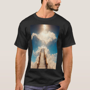 AI Art Gallery Stairway to Heaven Kijk niet naar b T-shirt