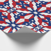 AI Art Patriottisch Amerikaans Design Witte Sterre Cadeaupapier (Hoek)