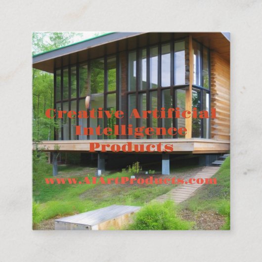 AI Art Products Square Visitekaartje (Voorkant)