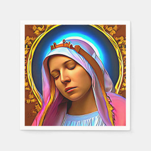 AI Art van de blote Maagd Mary Servet