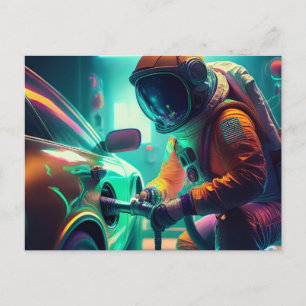 AI-astronaut Briefkaart