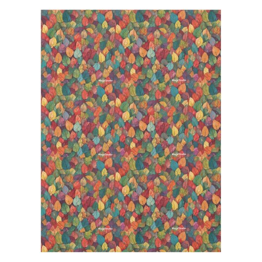 AI Autumn Leaves Tafelkleed (Voorkant)