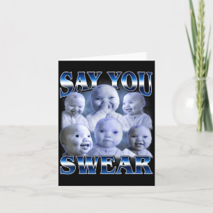 Ai Baby Grappig Lachend Zeggen Dat Je Zweert Lach Kaart
