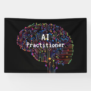 AI-beoefenaar van kunstmatige intelligentie Tech Spandoek