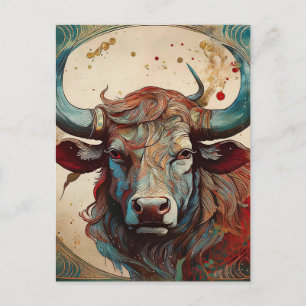 AI Bull Briefkaart