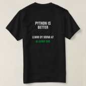 AI Camp Python is beter Shirt (Design achterkant)