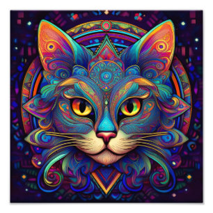AI Cat Foto Afdruk