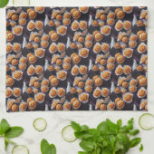 AI Citrouille Jack-o'-lantern Traite Serviette de  (Plié)