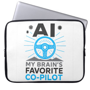 AI Co-Pilot: de slimme partner van mijn brein Laptop Sleeve