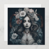 AI Corpse Bride Feestdagenkaart (Voorkant / Achterkant)